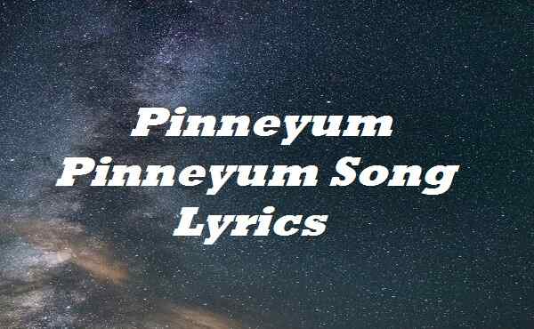 Pinneyum Pinneyum Song Lyrics