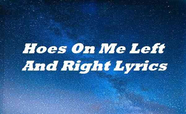 Hoes On Me Left And Right Lyrics