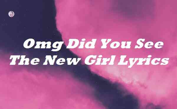 Omg Did You See The New Girl Lyrics