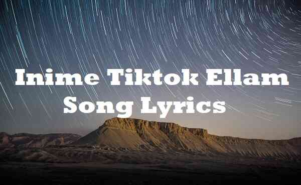 Inime Tiktok Ellam Song Lyrics